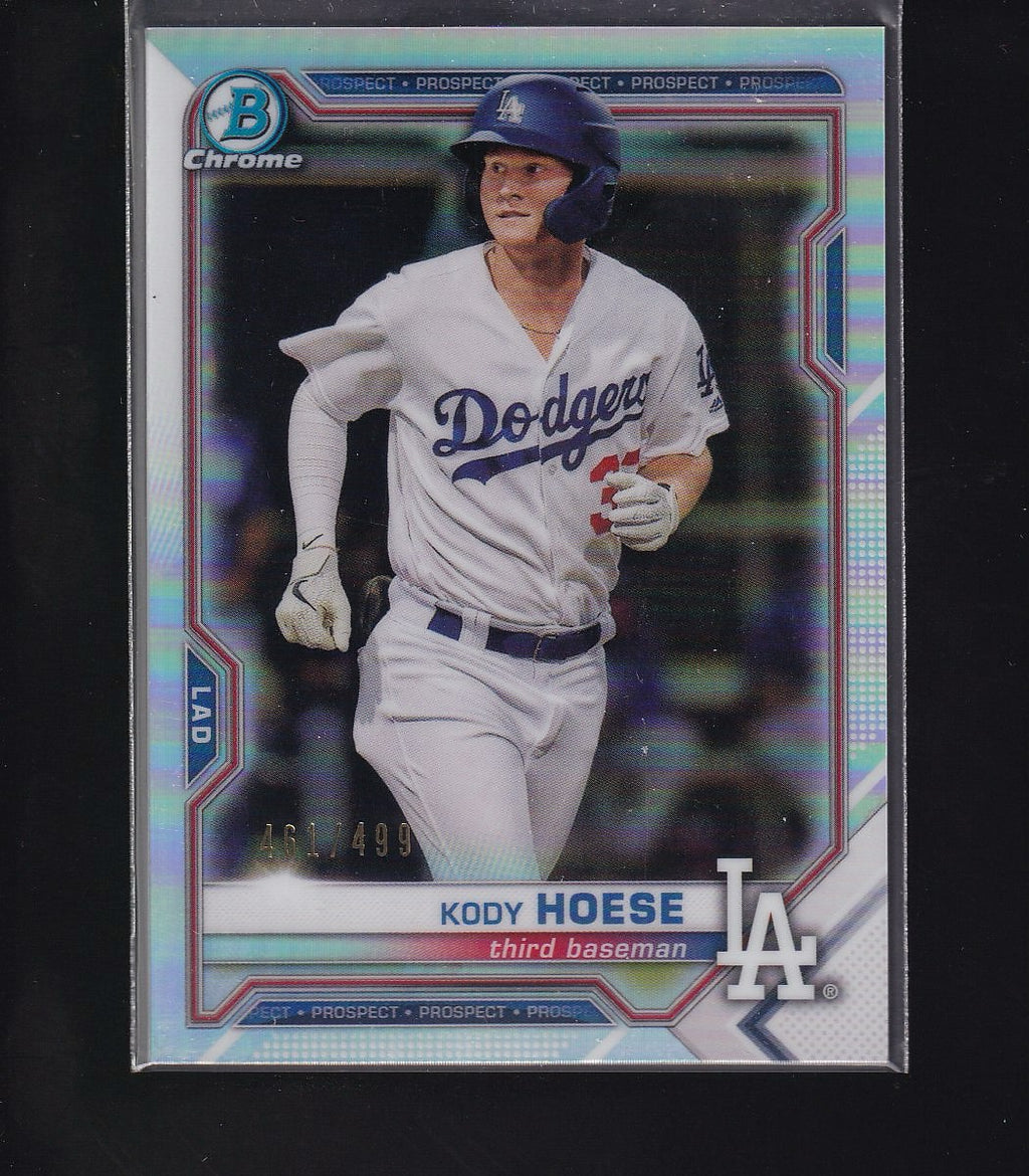2021 Bowman #BCP-39 Kody Hoese Chrome Prospects Refractor #/499