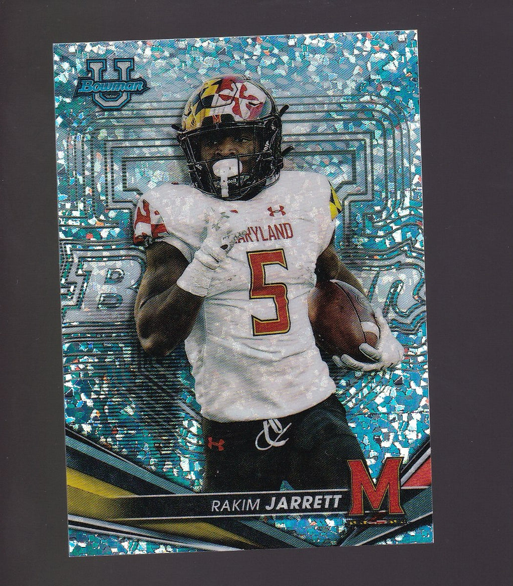 2022-23 Bowman University #83 Rakim Jarrett Mini Diamond
