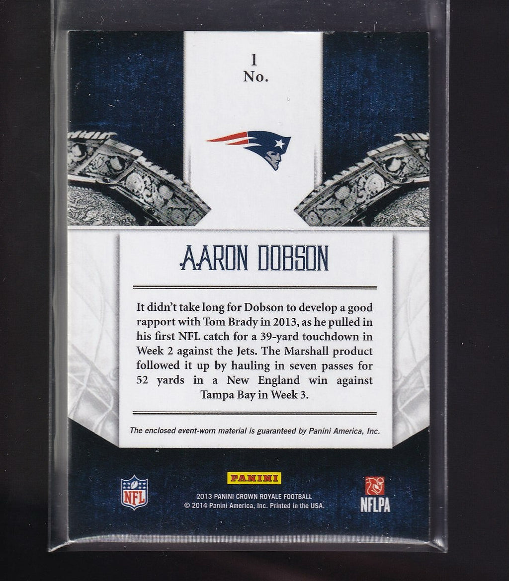 2013 Panini Crown Royale #1 Aaron Dobson Heirs to the Throne Materials #/99