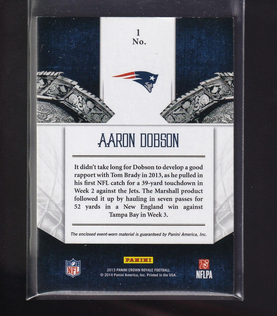 2013 Panini Crown Royale #1 Aaron Dobson Heirs to the Throne Materials #/99