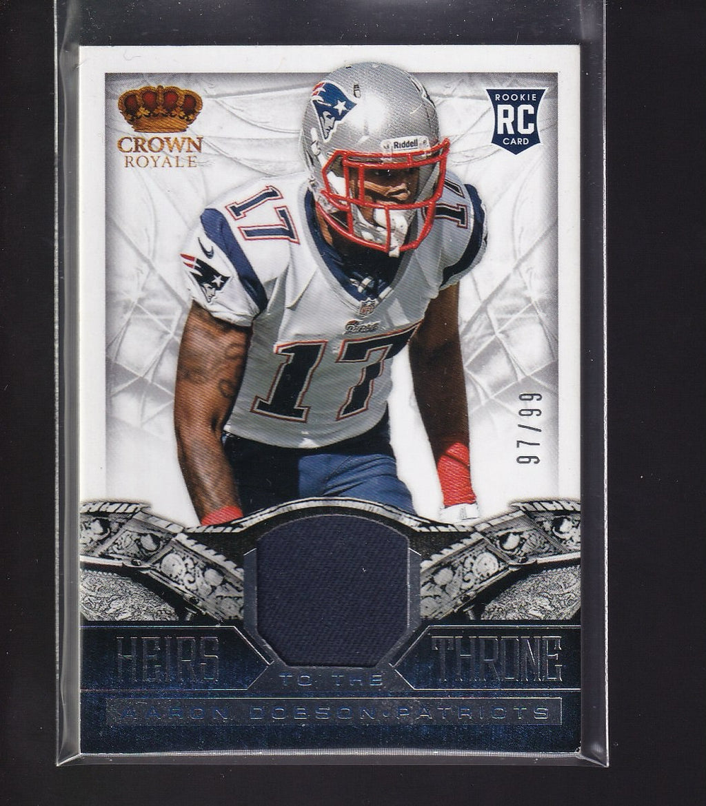 2013 Panini Crown Royale #1 Aaron Dobson Heirs to the Throne Materials #/99