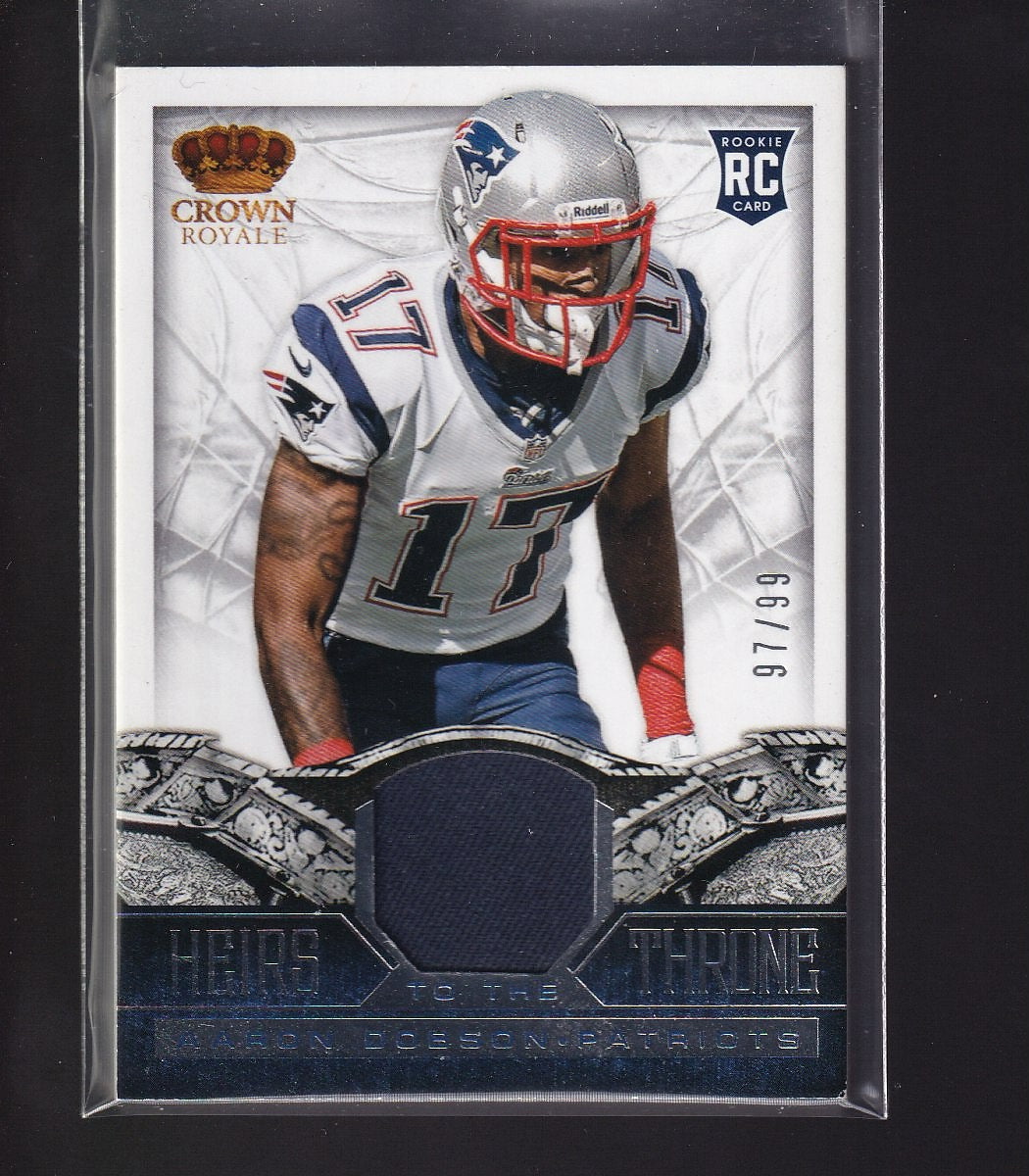 2013 Panini Crown Royale #1 Aaron Dobson Heirs to the Throne Materials #/99