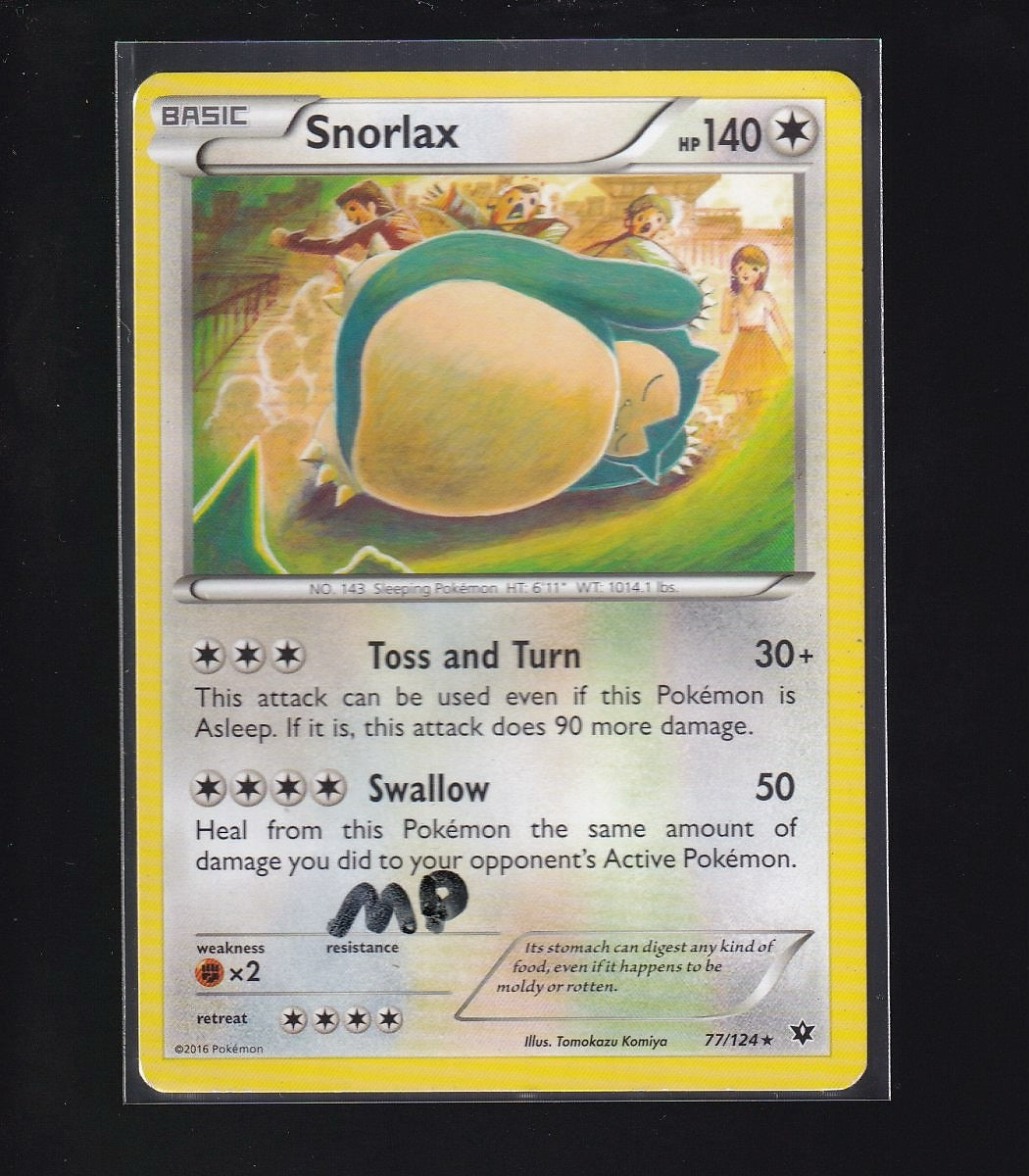 XY - Fates Collide #77/124 Snorlax-Moderately Played