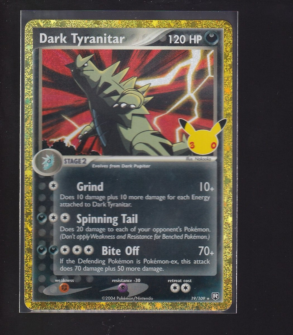 ME: 30th Celebration Classic Collection #19/109 Dark Tyranitar-Gold Border