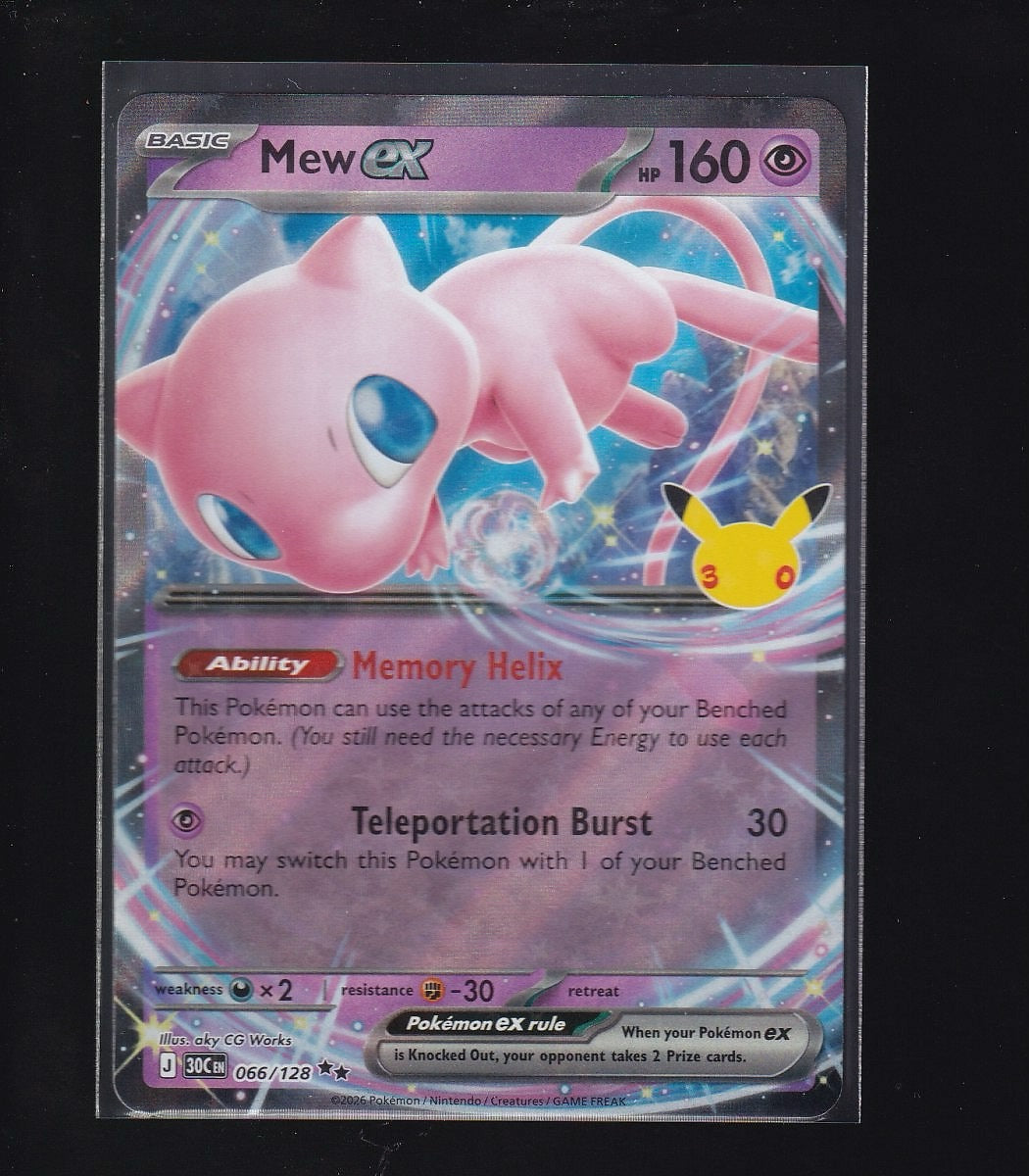 ME: 30th Celebration #066/128 Mew ex