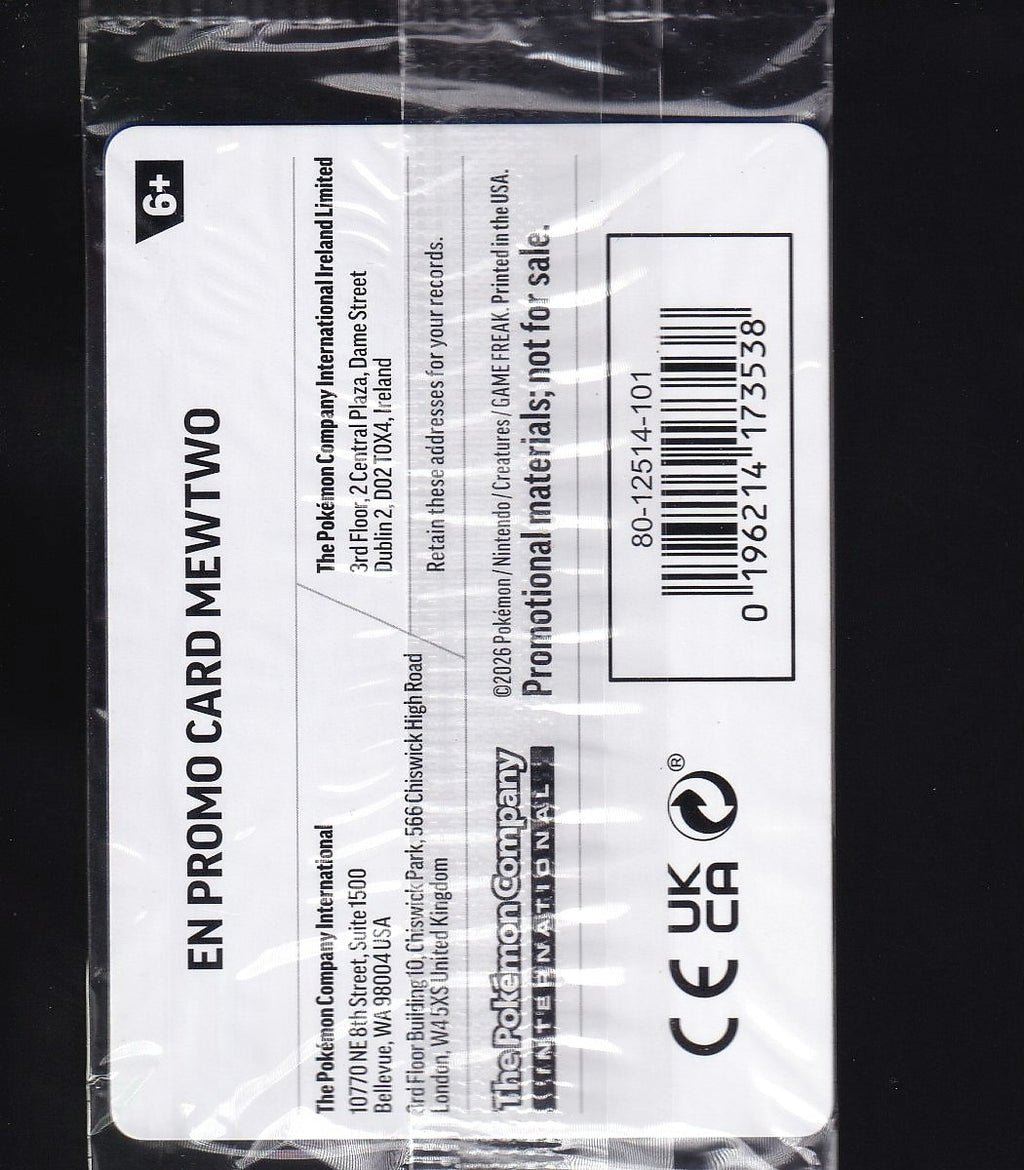 ME: 30th Celebration #063/128 Mewtwo-What's Your Favorite Stamp-Promo-Sealed