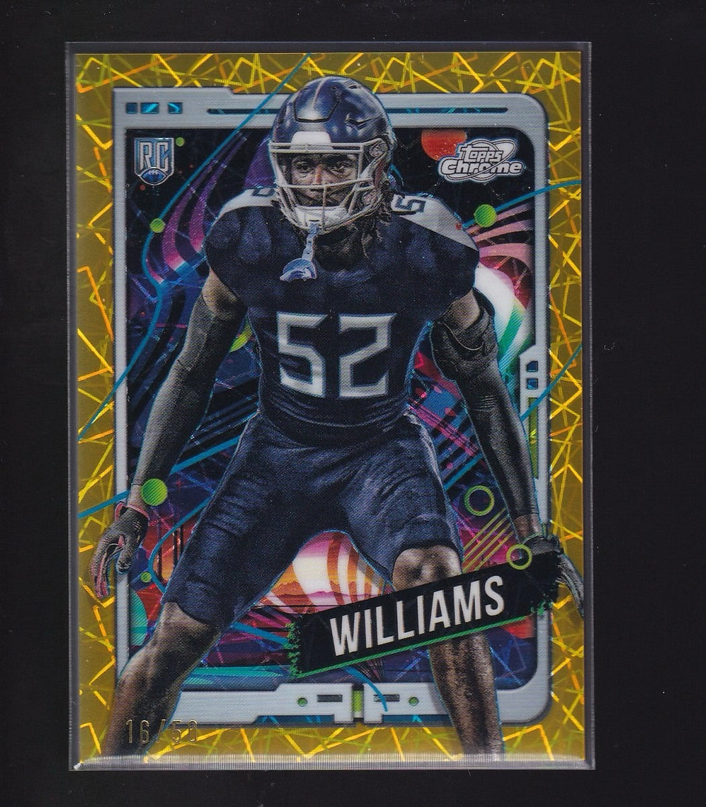 2024 Topps Chrome Cosmic #194 James Williams Gold Interstellar Refractor #/50