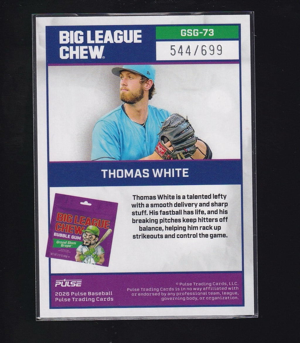 Big League Chew #GSG-73 Thomas White Grand Slam Grape #/699