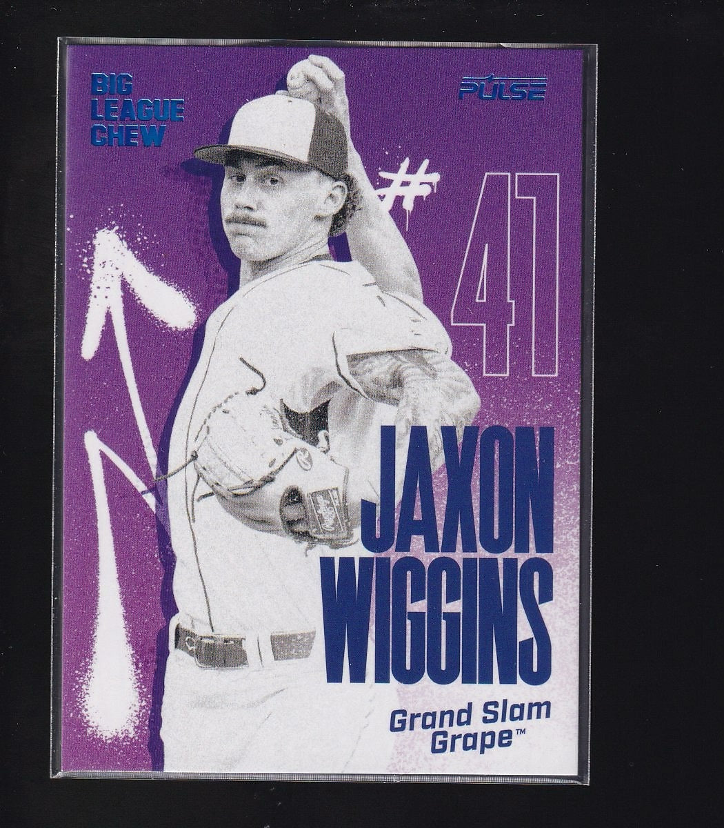 Big League Chew #GSG-37 Jaxon Wiggins Grand Slam Grape #/899