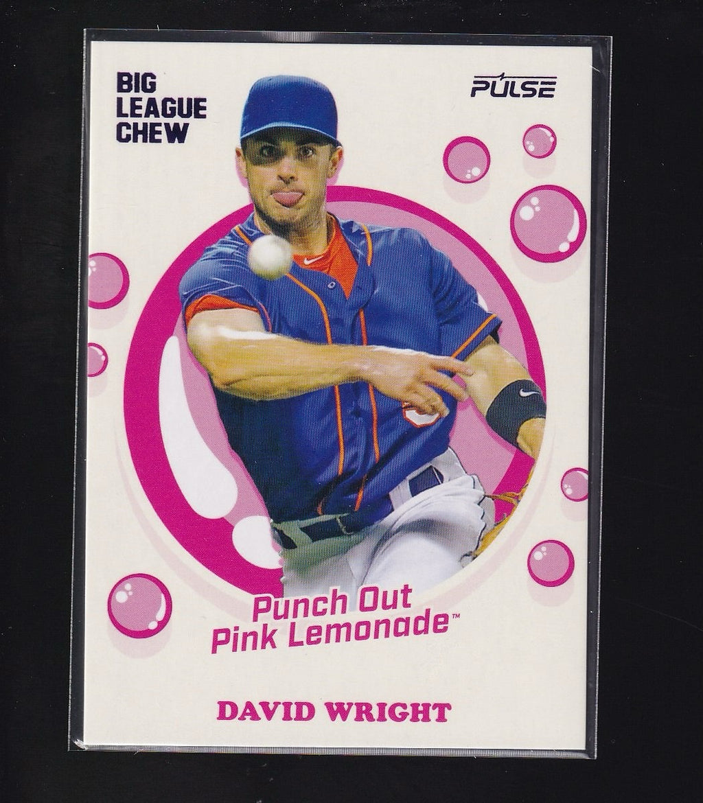 2026 Pulse X Big League Chew #POP-21 David Wright Punch Out Pink Lemonade #/499