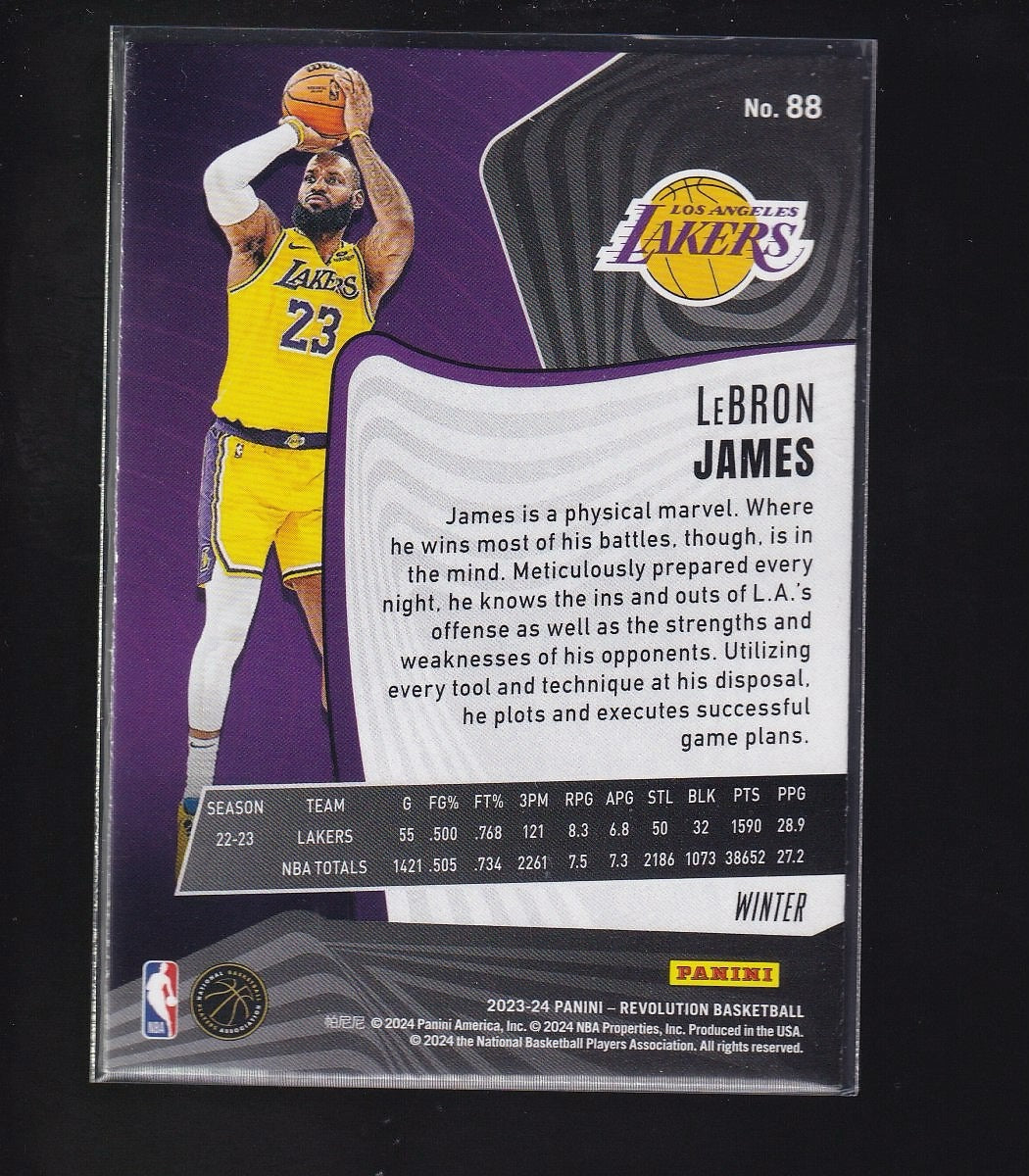 2023-24 Panini Revolution #88 LeBron James- Winter