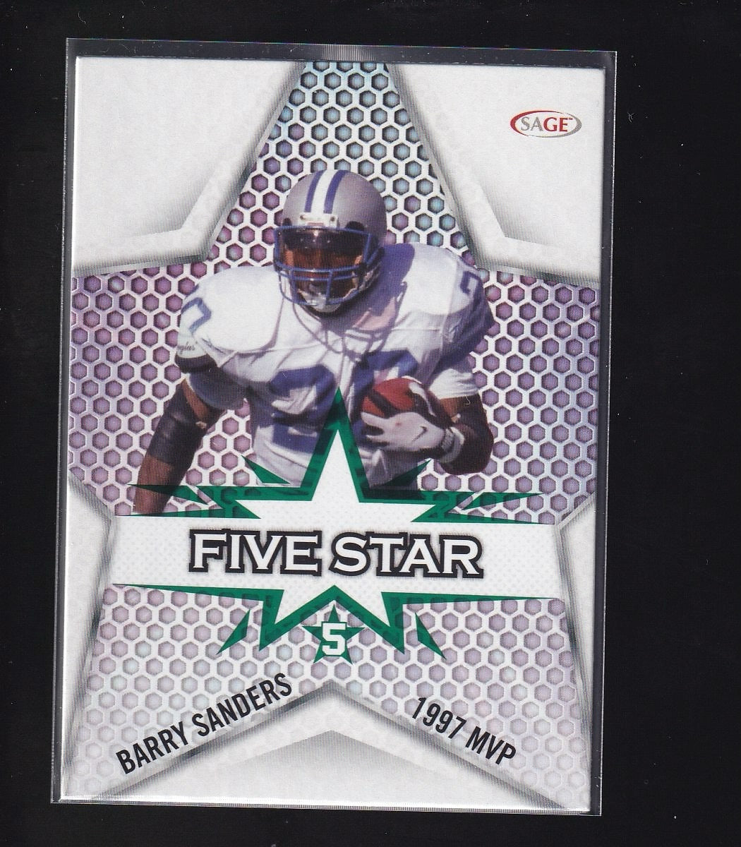 2024 SAGE HIT #FS-4 Barry Sanders Five Star Green