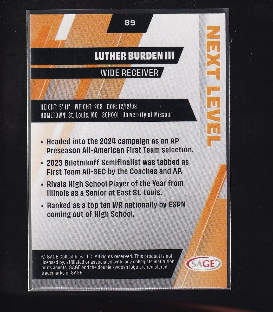 2025 SAGE HIT #89 Luther Burden III Green