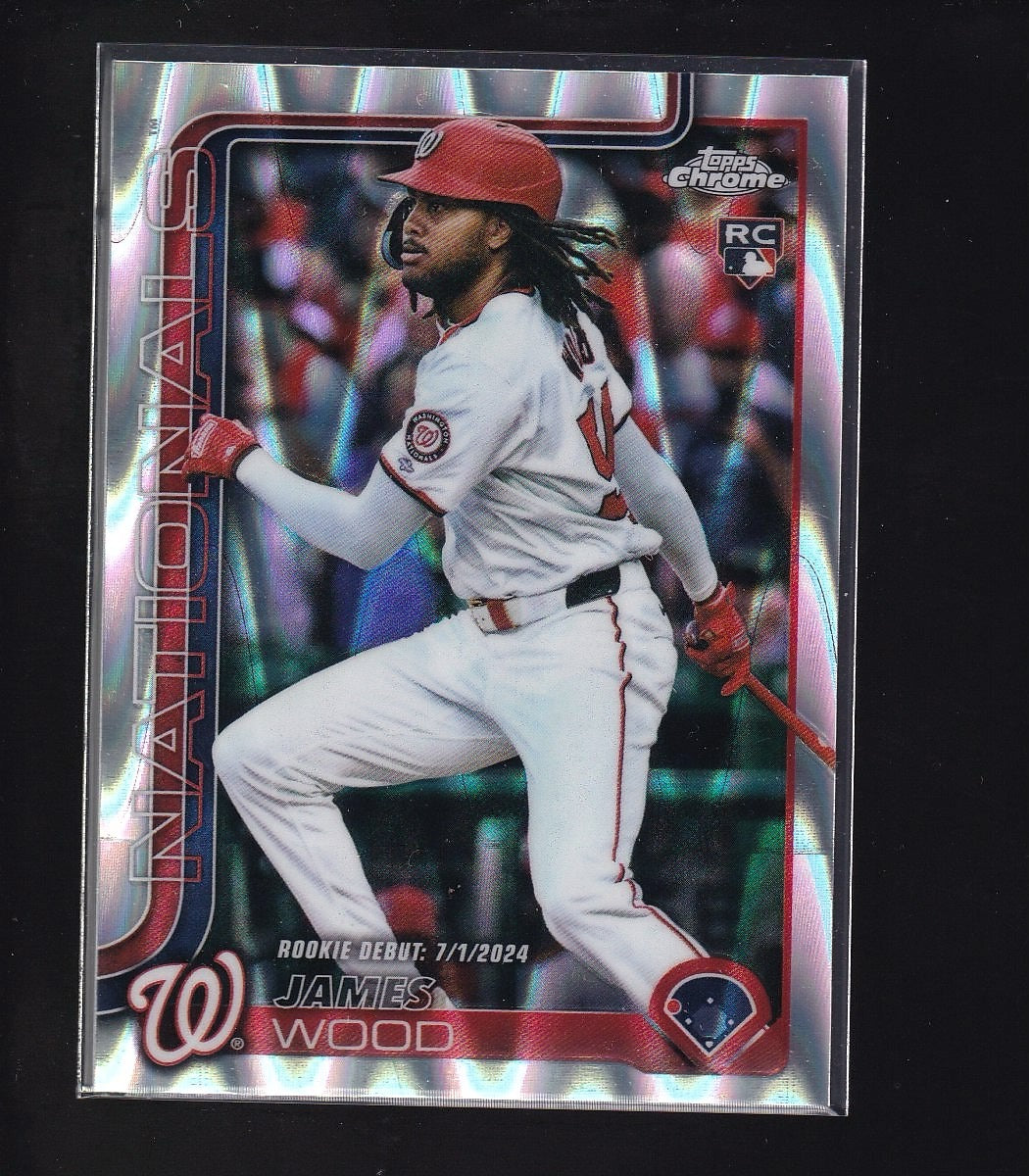 2025 Topps Chrome Update #USC95 James Wood RayWave Refractor