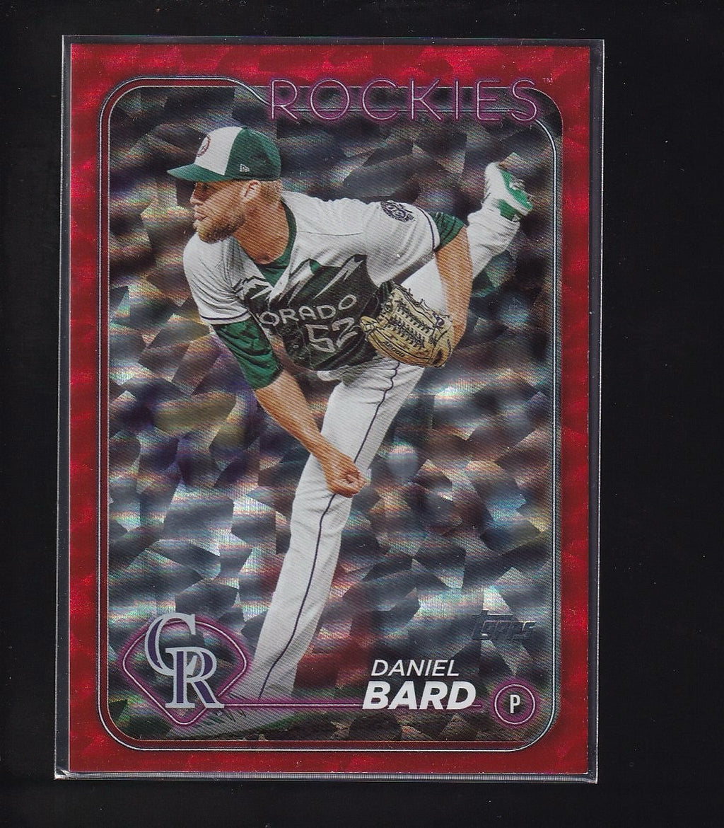2024 Topps #320 Daniel Bard Red Crackle Foil #/199