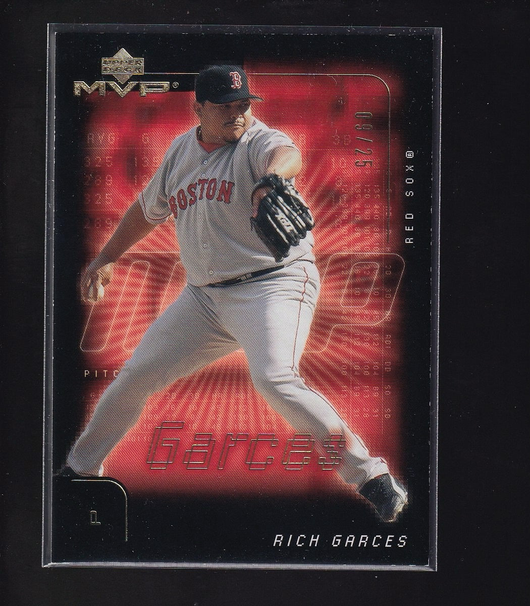 2002 Upper Deck MVP #87 Rich Garces Gold #/25