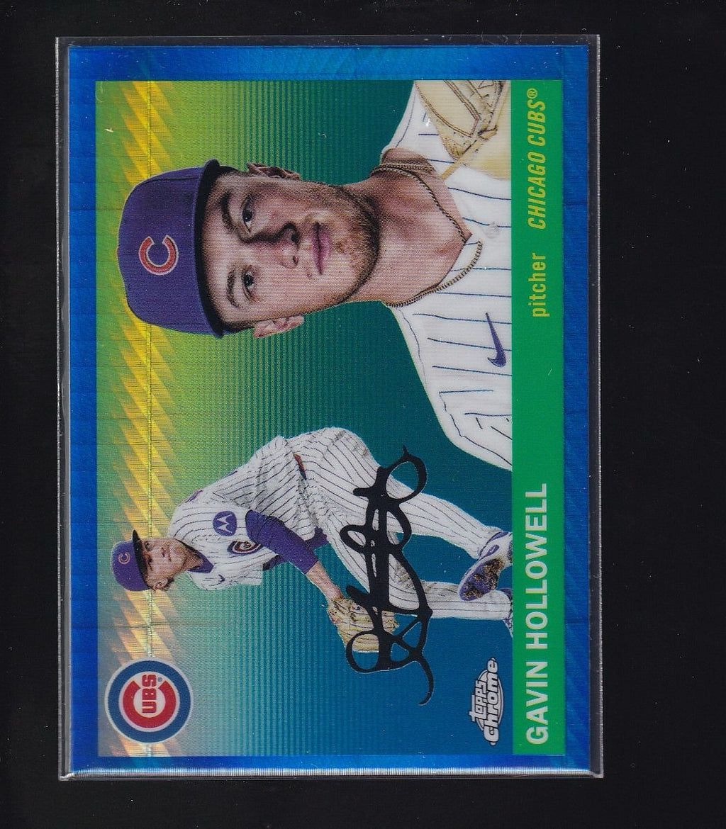 2025 Topps Chrome Platinum #390 Gavin Hollowell Blue Prism Refractor