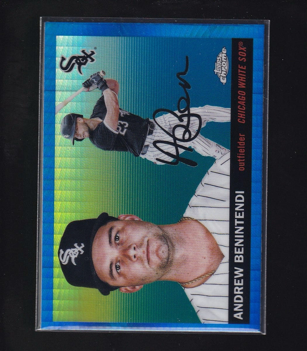 2025 Topps Chrome Platinum #98 Andrew Benintendi Blue Prism Refractor