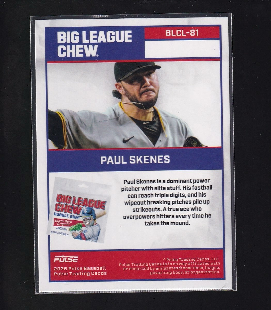 2026 Pulse X Big League Chew #BLCL-81 Paul Skenes