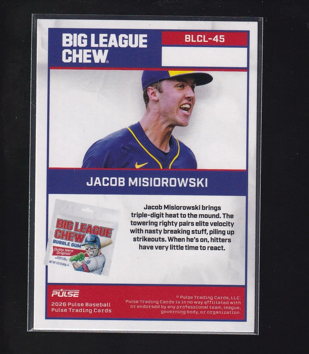 2026 Pulse X Big League Chew #BLCL-45 Jacob Misiorowski