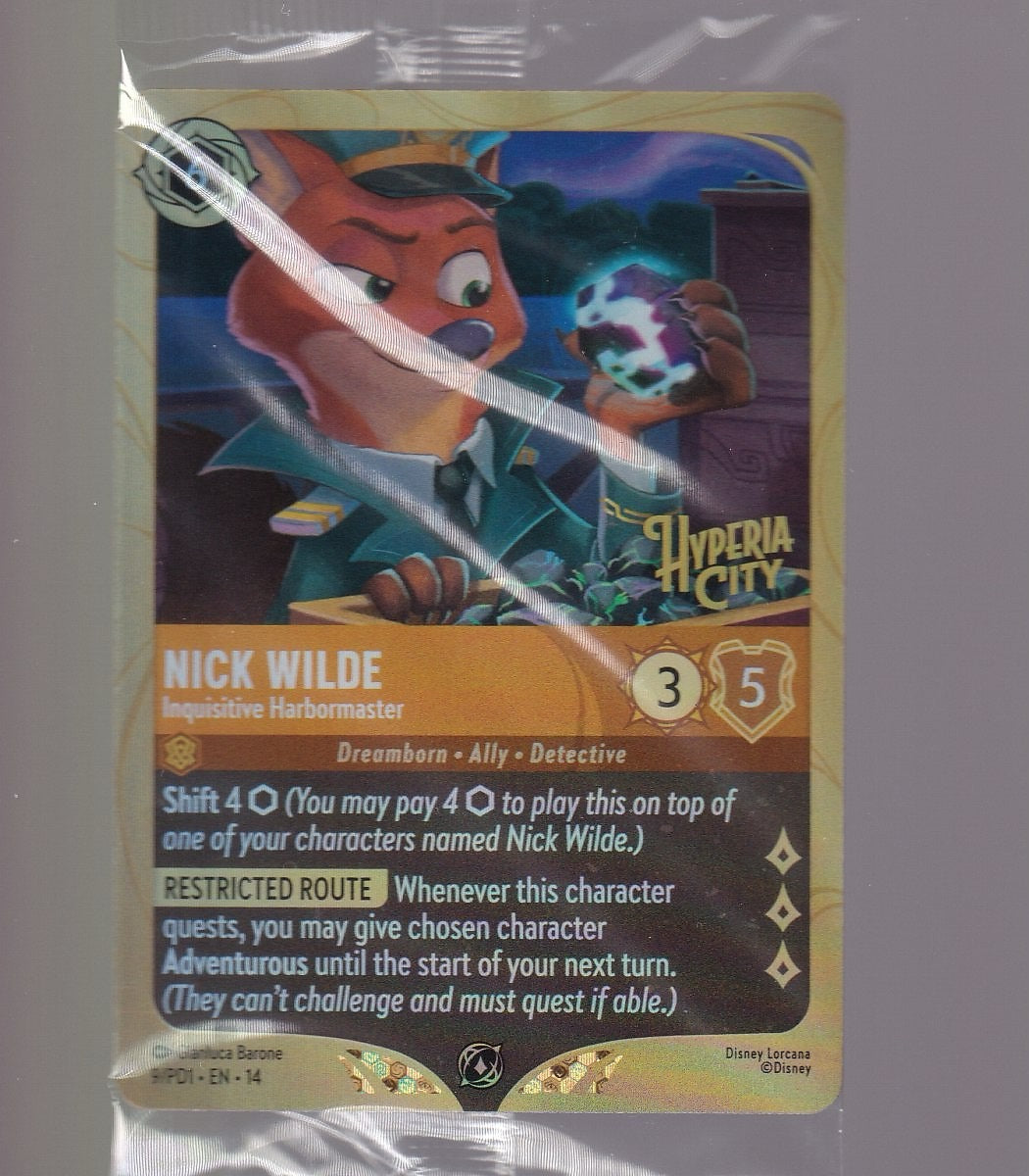 Hyperia City #9/PD1 Nick Wilde -PreRelease Sealed Promo