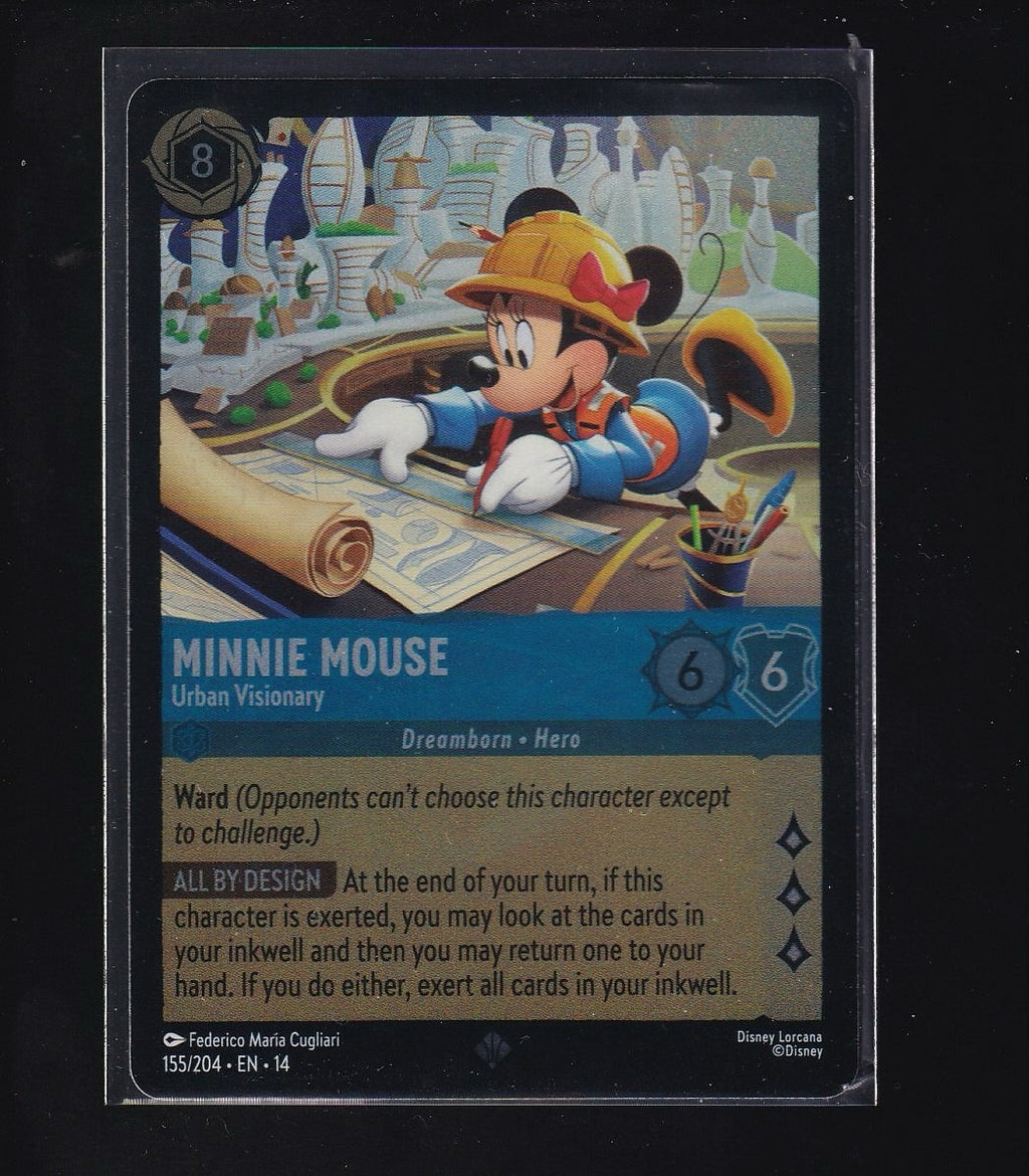 Hyperia City #155/204 Minnie Mouse -Super Rare Cold Foil