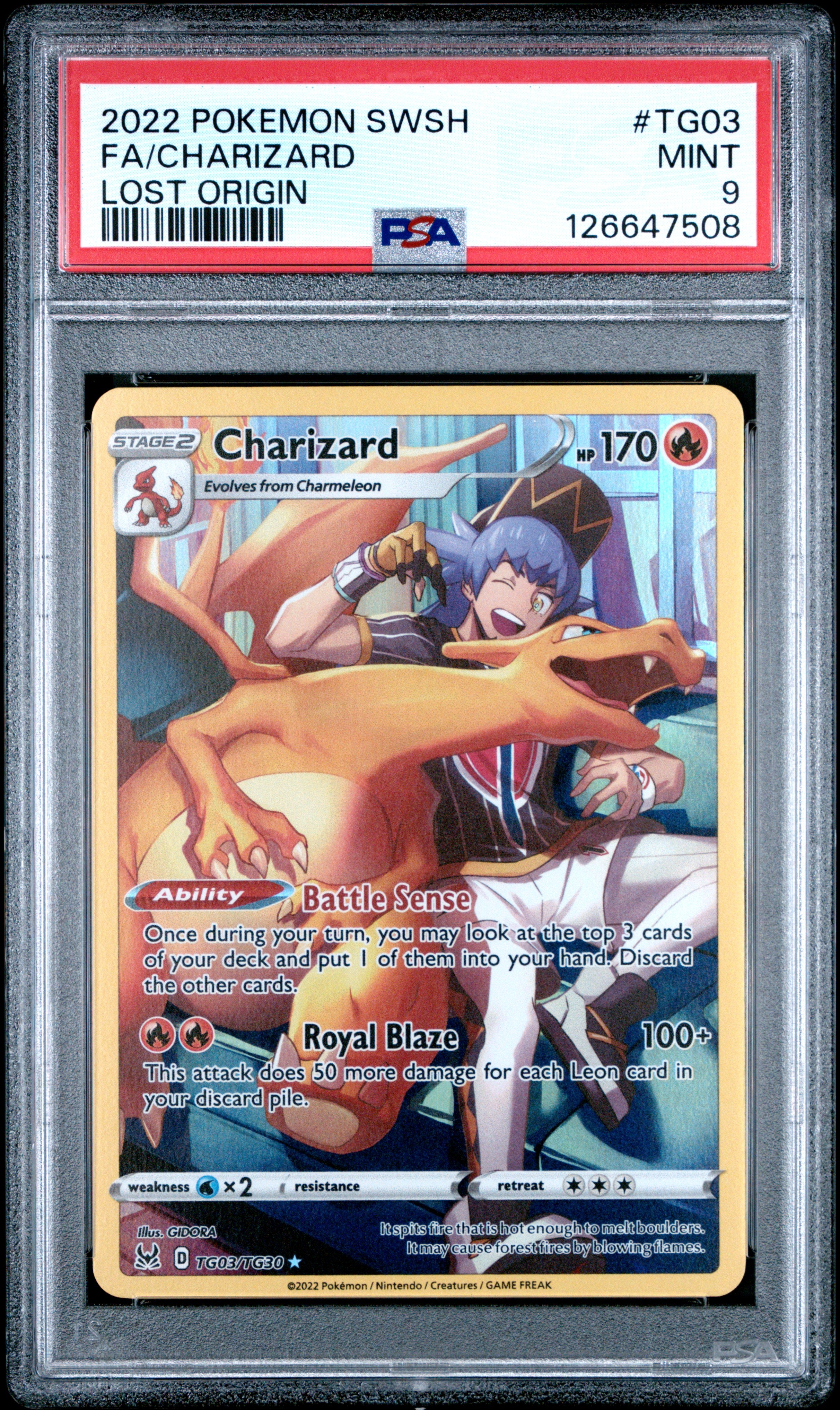 Charizard #TG03/TG30-PSA 9