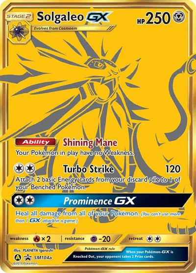 Solgaleo GX SM104a-Black Star Promo