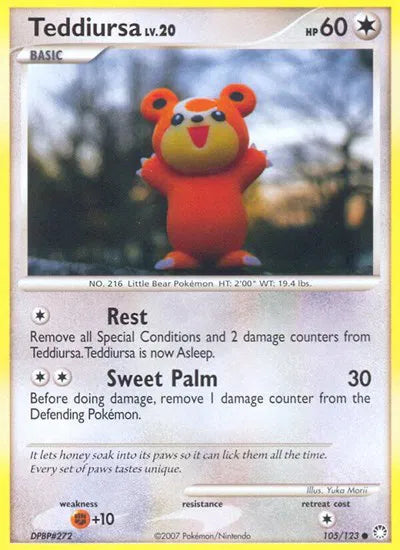 Teddiursa 105/123 (Heavily Played)